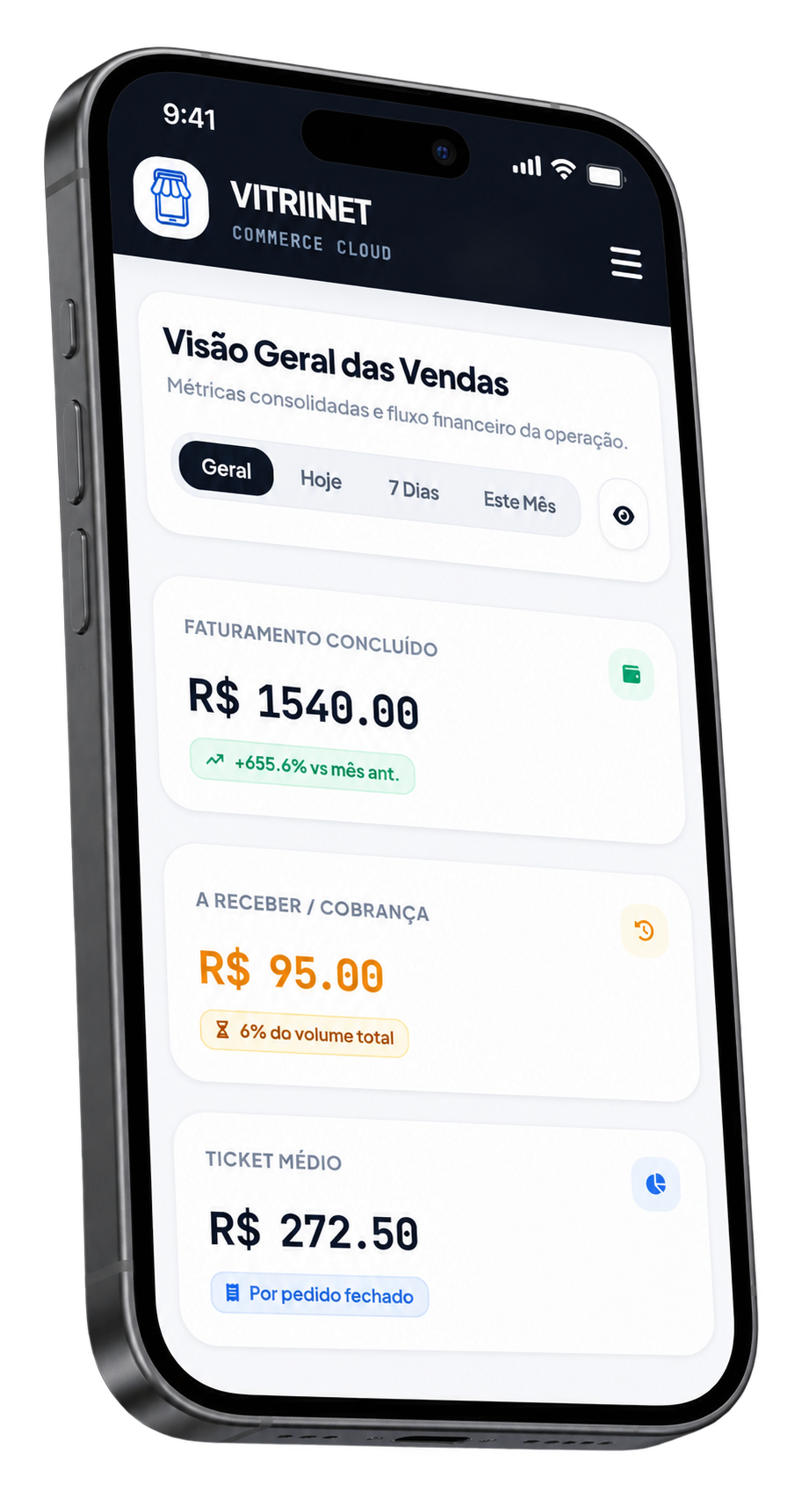 Painel de Controle do Lojista